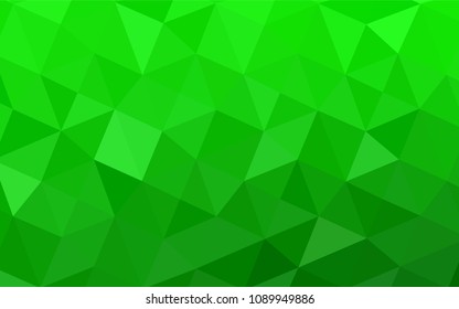 Light Green vector abstract polygonal template. Shining colored illustration in a new style. Brand-new design for your business.