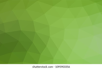 Light Green vector abstract polygonal template. An elegant bright illustration with gradient. The elegant pattern can be used as part of a brand book.