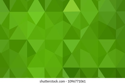 Light Green vector abstract polygonal background. Creative geometric illustration in Origami style with gradient. Pattern for a brand book's backdrop.