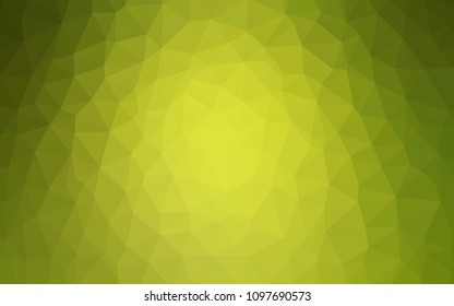 Light Green vector abstract polygonal pattern. Creative illustration in halftone style with triangles. Template for cell phone's backgrounds.