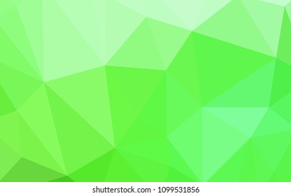 Light Green vector abstract polygonal background. A sample with polygonal shapes. A new texture for your web site.