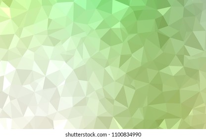 Light Green vector abstract polygonal pattern. A sample with polygonal shapes. Completely new template for your banner.