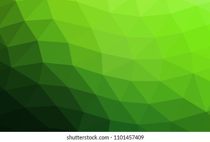 Light Green vector abstract polygonal abstract polygonal. Creative geometric illustration in Origami style with gradient. A new texture for your design.