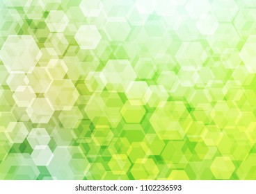 Light Green vector abstract polygonal pattern. Creative illustration in halftone style with gradient. A completely new template for your business design.