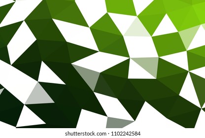 Light Green vector abstract polygonal abstract polygonal. A completely new color illustration in a vague style. The template can be used as a background for cell phones.