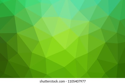 Light Green vector abstract polygonal pattern. A sample with polygonal shapes. Pattern for a brand book's backdrop.