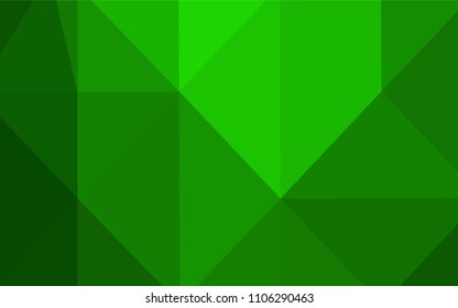 Light Green vector abstract polygonal background. Creative geometric illustration in Origami style with gradient. The polygonal design can be used for your web site.