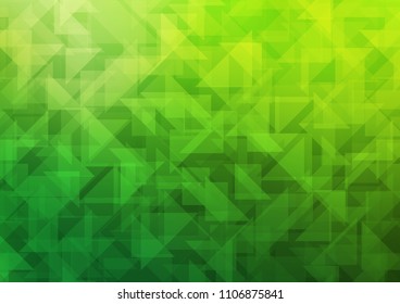 Light Green vector abstract polygonal cover. Shining colored illustration in a Brand new style. The elegant pattern can be used as part of a brand book.