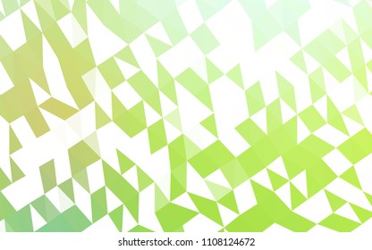 Light Green vector abstract polygonal texture. A vague abstract illustration with gradient. The elegant pattern can be used as part of a brand book.