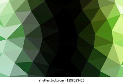 Light Green vector abstract polygonal abstract polygonal. A sample with polygonal shapes. The textured pattern can be used for background.