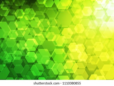 Light Green vector abstract polygonal template. Creative illustration in halftone style with gradient. The completely new template can be used for your brand book.