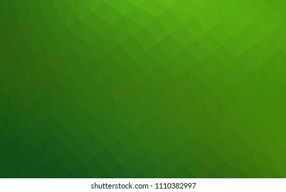 Light Green vector abstract polygonal layout. Glitter abstract illustration with an elegant design. Brand new style for your business design.