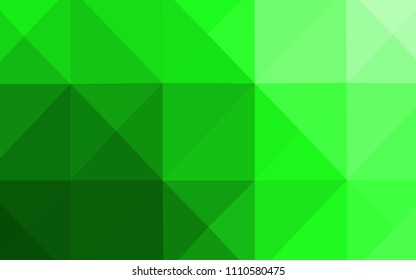 Light Green vector abstract polygonal template. Polygonal abstract illustration with gradient. A completely new template for your business design.