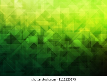 Light Green vector abstract polygonal abstract polygonal. Glitter abstract illustration with an elegant design. A completely new design for your business.