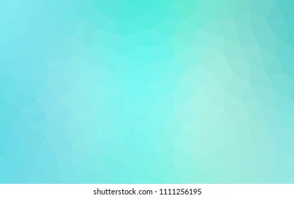 Light Green vector abstract polygonal pattern. Creative geometric illustration in Origami style with gradient. Polygonal design for your web site.
