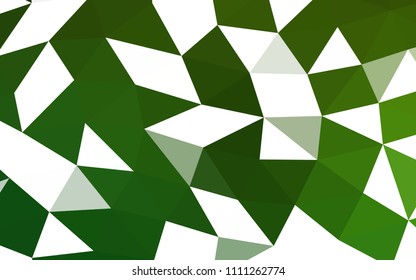 Light Green vector abstract polygonal abstract polygonal. Brand new colored illustration in blurry style with gradient. The polygonal design can be used for your web site.