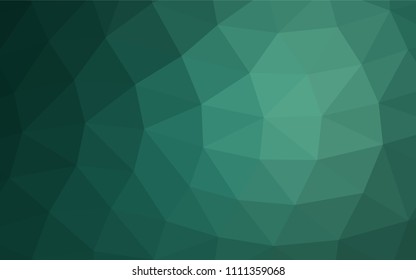 Light Green vector abstract polygonal pattern. Triangular geometric sample with gradient.  The template can be used as a background for cell phones.