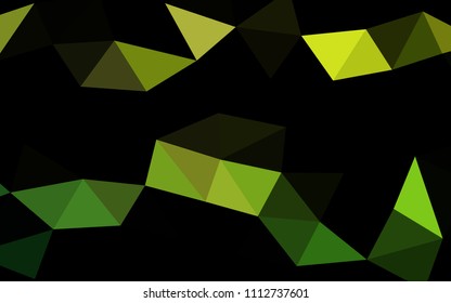 Light Green vector abstract polygonal abstract polygonal. Geometric illustration in Origami style with gradient.  A completely new design for your business.