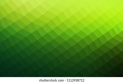 Light Green vector abstract polygonal cover. Glitter abstract illustration with an elegant design. A completely new template for your business design.