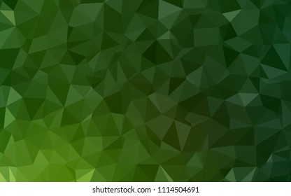Light Green vector abstract polygonal background. A sample with polygonal shapes. Template for cell phone's backgrounds.