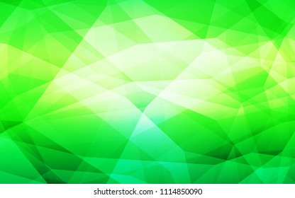 Light Green vector abstract polygonal template. Elegant bright polygonal illustration with gradient. Template for cell phone's backgrounds.