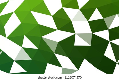 Light Green vector abstract polygonal abstract polygonal. Creative geometric illustration in Origami style with gradient. The best triangular design for your business.