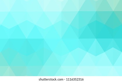 Light Green vector abstract polygonal pattern. Creative geometric illustration in Origami style with gradient. Triangular pattern for your design.
