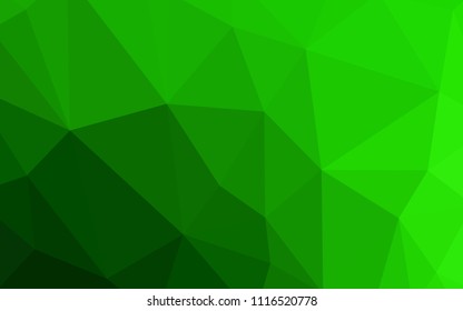 Light Green vector abstract polygonal background. Glitter abstract illustration with an elegant triangles. A new texture for your web site.