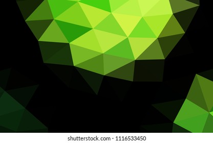Light Green vector abstract polygonal abstract polygonal. A vague abstract illustration with gradient. The polygonal design can be used for your web site.