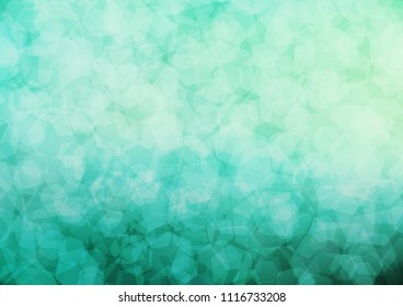 Light Green vector abstract polygonal background. Glitter abstract illustration with an elegant design. A new texture for your design.