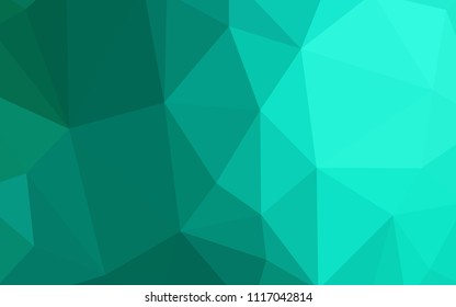 Light Green vector abstract polygonal background. Elegant bright polygonal illustration with gradient. Template for cell phone's backgrounds.
