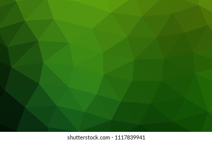 Light Green vector abstract polygonal abstract polygonal. Creative geometric illustration in Origami style with gradient. Brand new design for your business.