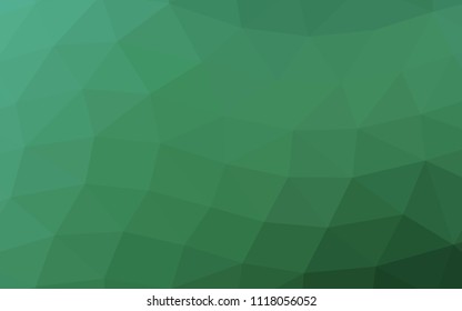 Light Green vector abstract polygonal abstract polygonal. Geometric illustration in Origami style with gradient.  The polygonal design can be used for your web site.