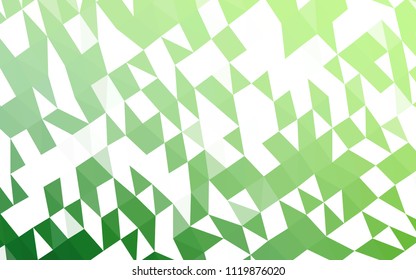 Light Green vector abstract polygonal layout. Shining colored illustration in a Brand new style. A new texture for your design.