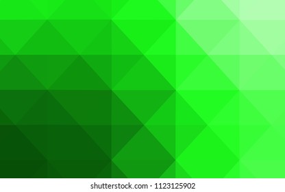Light Green vector abstract polygonal pattern. Elegant bright polygonal illustration with gradient. Brand new style for your business design.