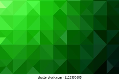 Light Green vector abstract polygonal pattern. Colorful illustration in abstract style with triangles. A new texture for your web site.