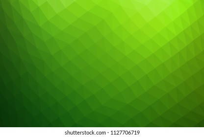 Light Green vector abstract polygonal texture. Glitter abstract illustration with an elegant design. A new texture for your design.