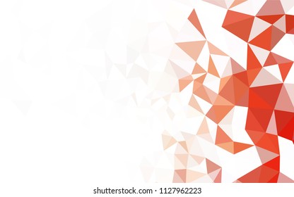 Light Green vector abstract polygonal pattern. Glitter abstract illustration with an elegant triangles. Best triangular design for your business.