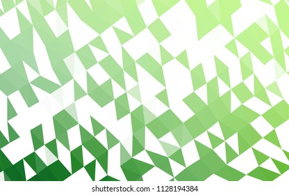 Light Green vector abstract polygonal background. Creative illustration in halftone style with gradient. Brand new style for your business design.