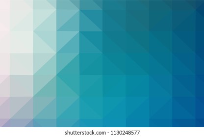 Light Green vector abstract polygonal pattern. Colorful abstract illustration with triangles. Best triangular design for your business.