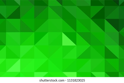 Light Green vector abstract polygonal background. Modern abstract illustration with triangles. New template for your brand book.