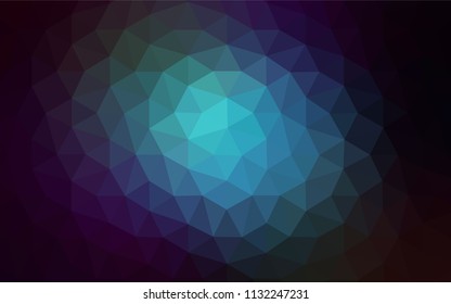 Light Green vector abstract polygonal template. Glitter abstract illustration with an elegant triangles. Textured pattern for your backgrounds.