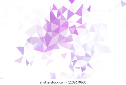 Light Green vector abstract polygonal pattern. Shining polygonal illustration, which consist of triangles. Textured pattern for your backgrounds.