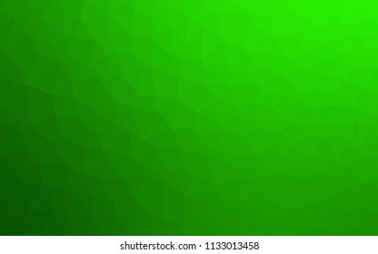 Light Green vector abstract polygonal pattern. Geometric illustration in Origami style with gradient.  Brand new design for your business.