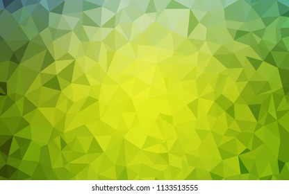 Light Green vector abstract polygonal pattern. Colorful abstract illustration with triangles. Pattern for a brand book's backdrop.