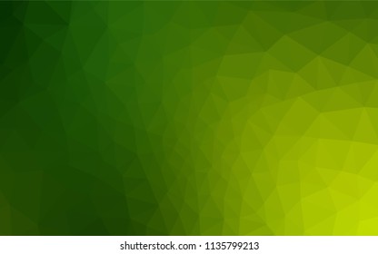 Light Green vector abstract polygonal template. Triangular geometric sample with gradient.  New template for your brand book.