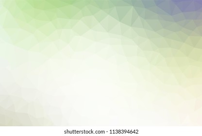 Light Green vector abstract polygonal background. Elegant bright polygonal illustration with gradient. Pattern for a brand book's backdrop.