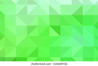Light Green vector abstract polygonal pattern. Modern abstract illustration with triangles. A new texture for your web site.