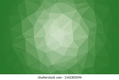 Light Green vector abstract polygonal texture. Colorful illustration in abstract style with gradient. The completely new template can be used for your brand book.