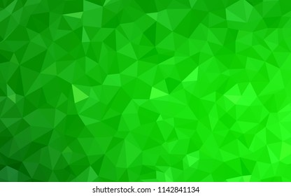 Light Green vector abstract polygonal background. A sample with polygonal shapes. Textured pattern for your backgrounds.